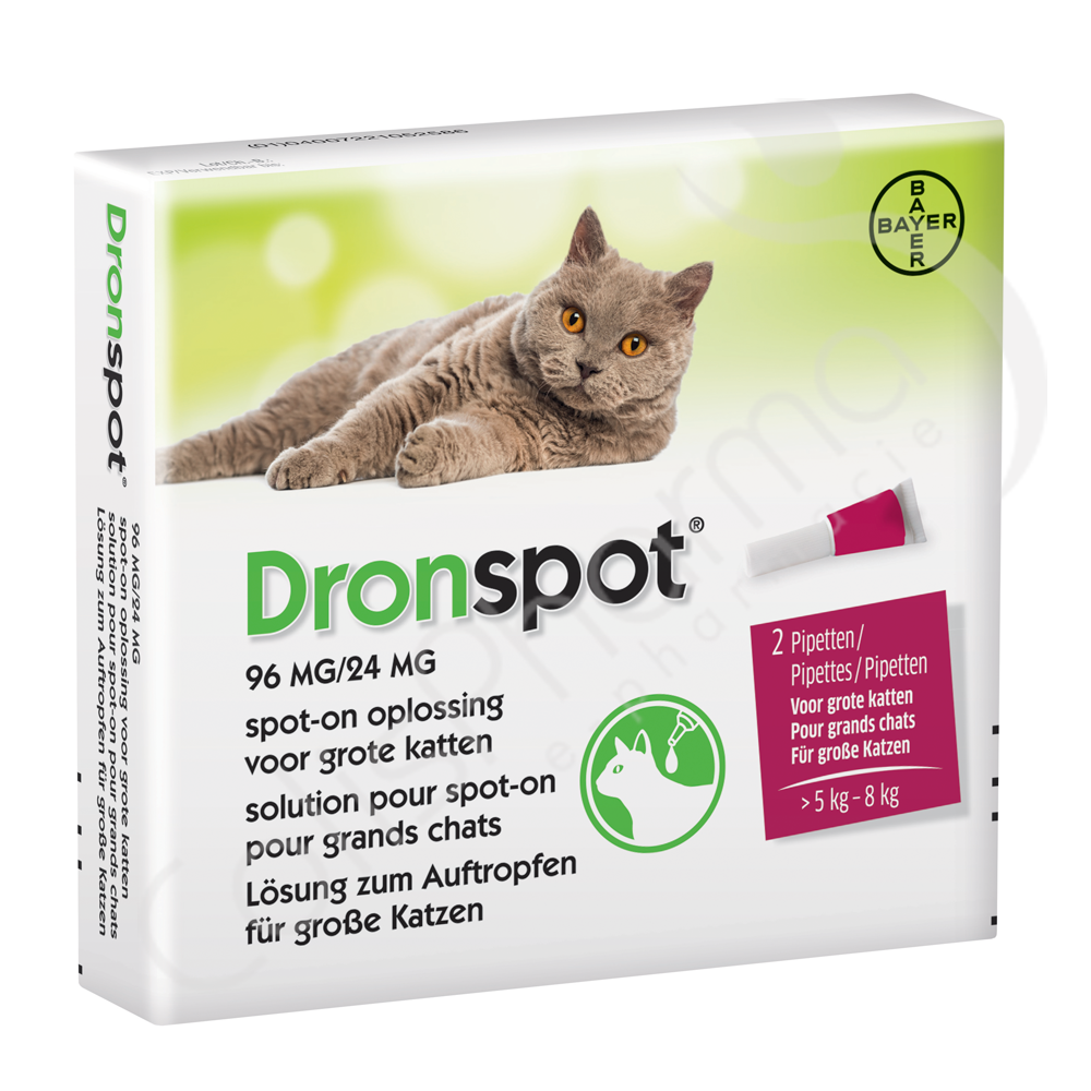 Dronspot 96mg 24mg 2 Pipettes Dronspot 96mg 24mg 2 Pipettes
